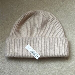Madewell Cozy Beige Wool-Blend Knit Beanie